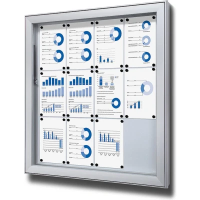 Afbeelding van Vergrendelbaar Notitiebord Outdoor Extra Deep 12x A4