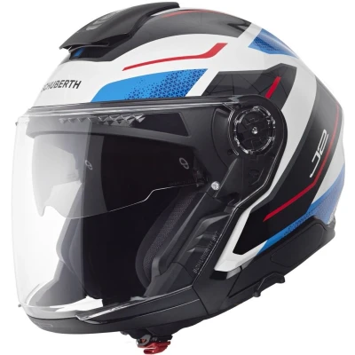 Afbeelding van Schuberth J2 Sigma Jet Helm, wit rood blauw, afmeting M voor man