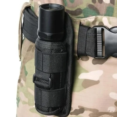Afbeelding van Gexgune 360 ​​Graden Draaibare Zaklamp Pouch Led Holster Case Voor Riem Cover Jacht Tassen