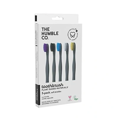 Afbeelding van The Humble Co. Tandenborstels Plant Based Soft 5 Stuks