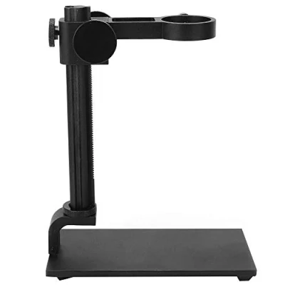 Afbeelding van microscoophouder, standaard, instelbare bevestigingsmicroscoop, digitale microscoop, accessoires, aluminiumlegering (zwart)
