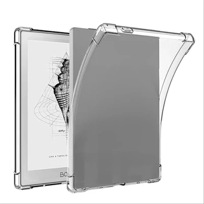 Afbeelding van GIOPUEY Beschermhoes voor Boox Poke 5/Poke 5S, zachte TPU achterkant, dunne afdekking, airbag bescherming, compatibel met 5S transparant
