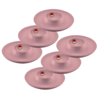 Afbeelding van Westmark 6 eierdopjes, rond, stapelbaar, ø 10 cm, hoogwaardige kunststof, Punto, Roze, 206222EP