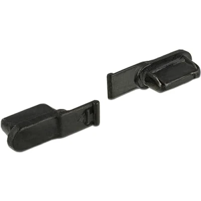 Afbeelding van Delock Stofhoes voor Lightning™ Jack 10 stuks zwart