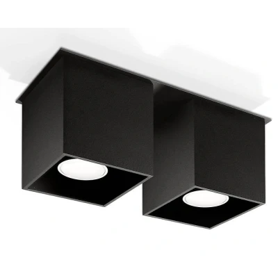 Afbeelding van Sollux Lighting Plafondspot QUAD 2 zwart