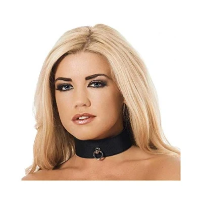 Afbeelding van Rimba Bondage Play Collar met kleine ring 4 cm breed ML