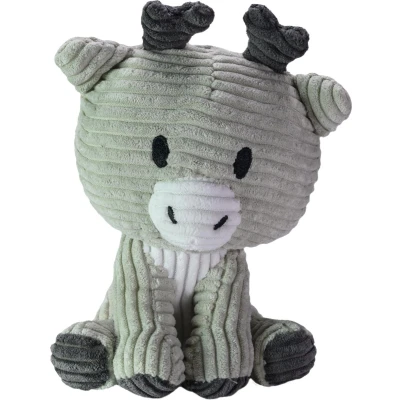 Afbeelding van Lumo Stars knuffel Reindeer Milo junior 15 cm corduroy grijs