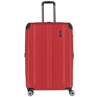 Afbeelding van Travelite City 4 Wiel Trolley L Expandable red Harde Koffer