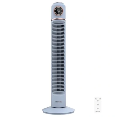 Afbeelding van Cecotec Torenventilator EnergySilence 320 Max Skyline Retro Smart Blue van 32&quot;, 40 W, LED display, Touch en afstandsbediening, 3 snelheden, Modi, Timer 12 uur Oscillatie 72º