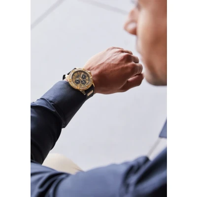 Afbeelding van Guess W1132G1 Frontier horloge Horloges Goudkleur