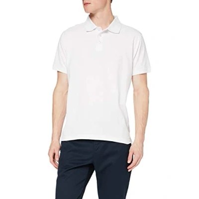 Afbeelding van FM London (2 pack) Heren poloshirt Katoen stretch, getailleerde poloshirts, Kleur: wit, S