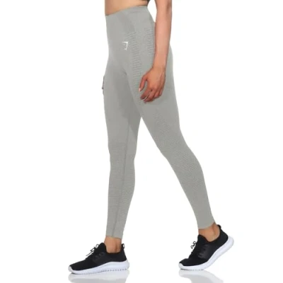 Afbeelding van GYMSHARK Vital Seamless 2.0 Legging voor dames, lichtgrijs, gemêleerd, L
