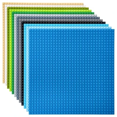 Afbeelding van Strictly Briks Klassieke bouwplaten 100% compatibel met alle grote merken om torens, tafels en meer mee te bouwen 12 kleurrijke 25,5 x cm