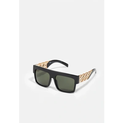 Afbeelding van Urban Classics Zakynthos WITH Chain Zonnebril black/goldcoloured, Heren, Maat: One Size, Black/gold coloured