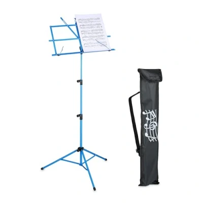 Afbeelding van lessenaar bladmuziek opvouwbaar 140x53x49 cm met tas metaal