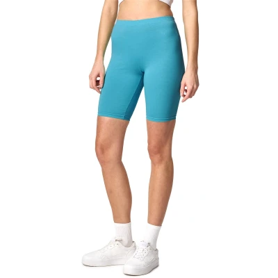 Afbeelding van Merry Style MS MS10 200 LE Dames Leggings Sport Vrijetijdsbroek Kort Katoen Sporbroek Yogabroek Donkerturkoois S