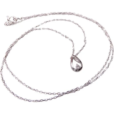 Afbeelding van 14 karaat gouden ketting druppel