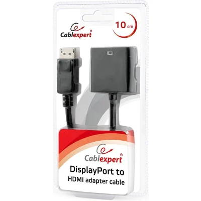 Afbeelding van Gembird AB DPM HDMIF 002 video kabel adapter 0,1 m DisplayPort HDMI Zwart