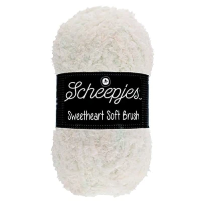 Afbeelding van Scheepjes Sweetheart Soft Brush 100g Wit/Roze