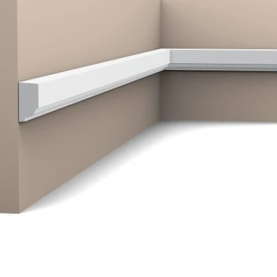 Afbeelding van Orac P9050 wandlijst 200x2.5x1.3 cm kabels wegwerken en wanden verfraaien