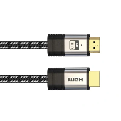 Afbeelding van Premium HDMI 2.0 katoen gevlochten kabel met vergulde connector 4K V