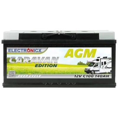 Afbeelding van AGM Electronicx Caravan Edition Accu, 12 V, 140 Ah, Ah