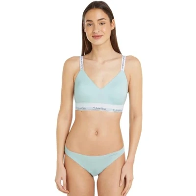 Afbeelding van Calvin Klein Dames Lght gevoerde bralette (volledige cup), Island Reef, M, Eiland M