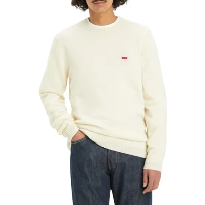 Afbeelding van Levi&#039;s Original Pullover Wol Off White maat S Heren met Regular fit Pasvorm Nylon Suitable Herenkleding