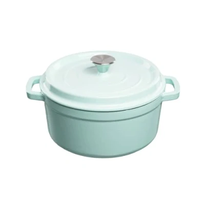 Afbeelding van Grand Feu Geëmailleerde gietijzeren braadpan 3,5 ltr. licht blauw