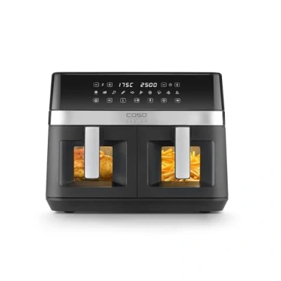 Afbeelding van Caso AirFry Duo Chef, Friteuse, Zwart