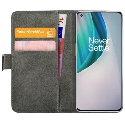 Afbeelding van Mobilize PU leer Book Case Zwart OnePlus Nord N10