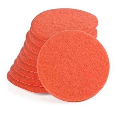 Afbeelding van Wfix Klittenband schuurvlies voor excentrische schuurmachines, 150 mm, P600 700, fijn oranje, 10 stuks, schuurspons, polijstspons metaal incl. roestvrij staal, steen, hout, kunststof enz