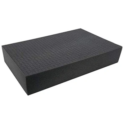 Afbeelding van HMF 1456 100 Rasterschuim, plukschuim, dubbele grootte, kofferinlay, 345 x 550 mm, dikte: mm.