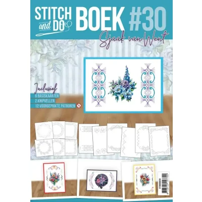 Afbeelding van Stitch and Do boek A6 30 Floral Elegance
