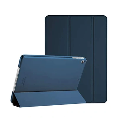 Afbeelding van ProCase Hoes voor iPad Air, Lichtgewicht Schokbestendige Hoesje Beschermhoes Smart Folio Cover Case met Doorzichtige Frosted Achterkant Navy