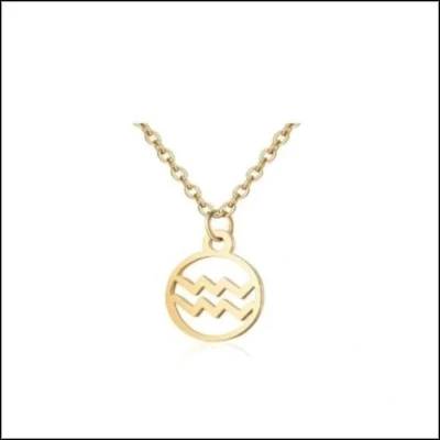 Afbeelding van Dames ketting sterrenbeeld boogschutter staal goudkleurig 45cm