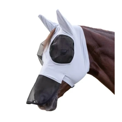 Afbeelding van Waldhausen Puck Vliegenmasker met neusbescherming, zilvergrijs, Shetty