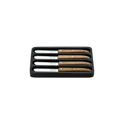 Afbeelding van Botermes Laguiole Style de Vie Innovation Line Eiken (4 Delig)