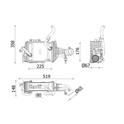 Afbeelding van Mahle Original Interkoeler CI 665 000P