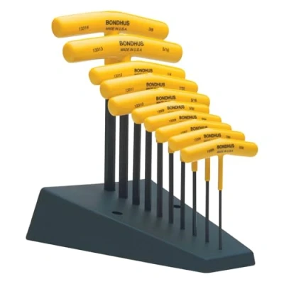 Afbeelding van BONDHUS, HTX10FS 10PC 3/32 3/8 T handvat HEX Set, 13390