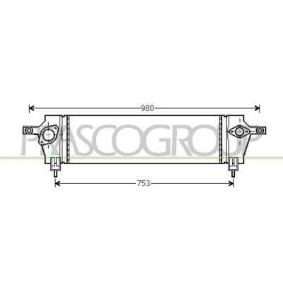 Afbeelding van PRASCO DS710N001 Intercooler