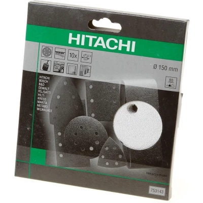 Afbeelding van Hikoki Schuurschijf diameter150 k80 velcro wit (10 st)
