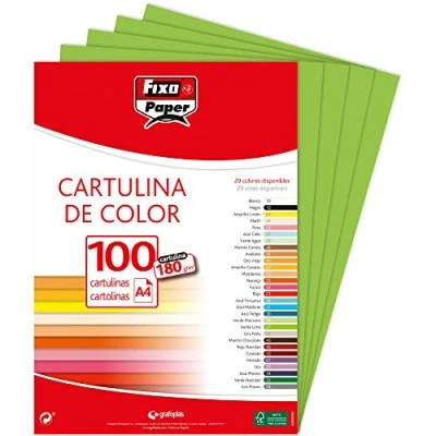 Afbeelding van Fixo Paper 1110427 karton, A4, 100 stuks, limoengroen, 180 g