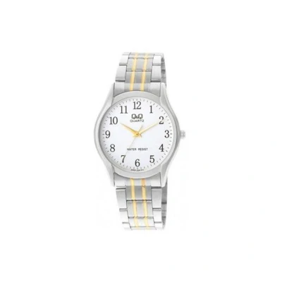 Afbeelding van Q&amp;Q Heren horloge Zilverkleurig/goudkleurig Q550 404Y