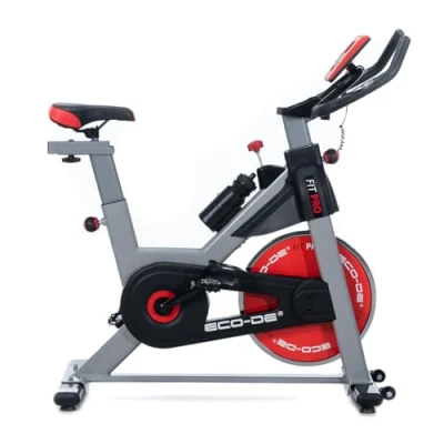 Afbeelding van ECODE® Volledig Verstelbare Spinning Hometrainer Indoor Fiets met Variabele Weerstand Stationaire Fietsen Hartslagmeter, Scherm, Voetriemen en Transportwielen