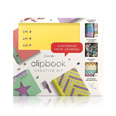 Afbeelding van Filofax Knutselset Clipbook Creativ Kit Junior Geel 4 delig