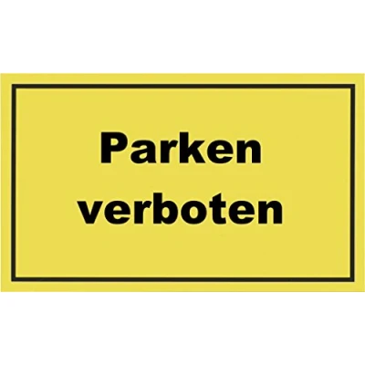 Afbeelding van Metafranc Informatiebord &quot;Parken verboten&quot; 300 x 200 mm/bewegwijzering/infobord/verbodsbord/stopverbod/parkeerverbod/aanduiding van het grondstuk/bedrijfsaanduiding / 500400