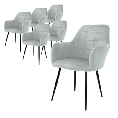 Afbeelding van 2 x eetkamerstoelen grijs
