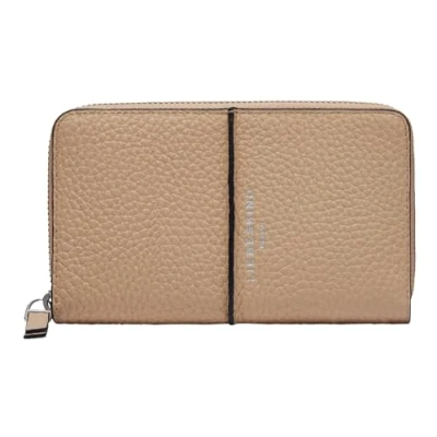 Afbeelding van LIEBESKIND BERLIN Leren Portemonnee Lilly Heavy Pebble Frieda Ziparound Wallet Sandy Lichtbruin