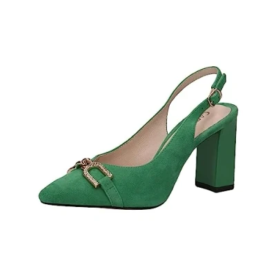 Afbeelding van Caprice Hoge hakken, Dames, Maat: 37.5, Green suede Veloursleer